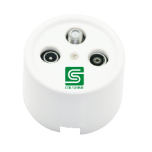 Colshine Ceramic Decorative Screw Installation Outlet Triple TV, FM, and Satellite Socket